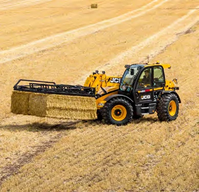 JCB pri vážení a manipulácii